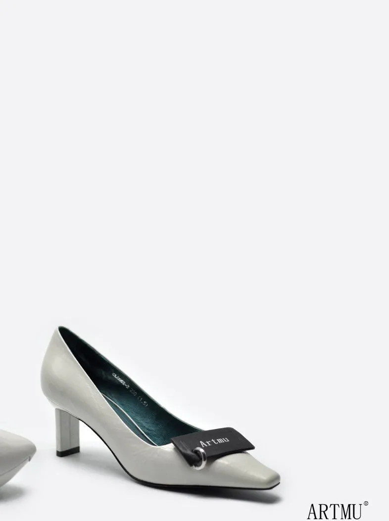 ARTMU MID HEELED SHOES WITH BUCKLE DETAIL