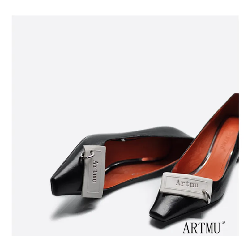 ARTMU MID HEELED SHOES WITH BUCKLE DETAIL