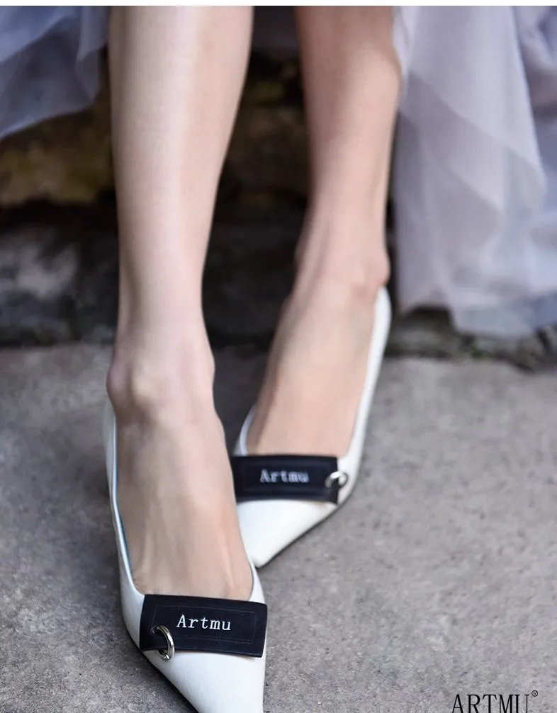 ARTMU MID HEELED SHOES WITH BUCKLE DETAIL