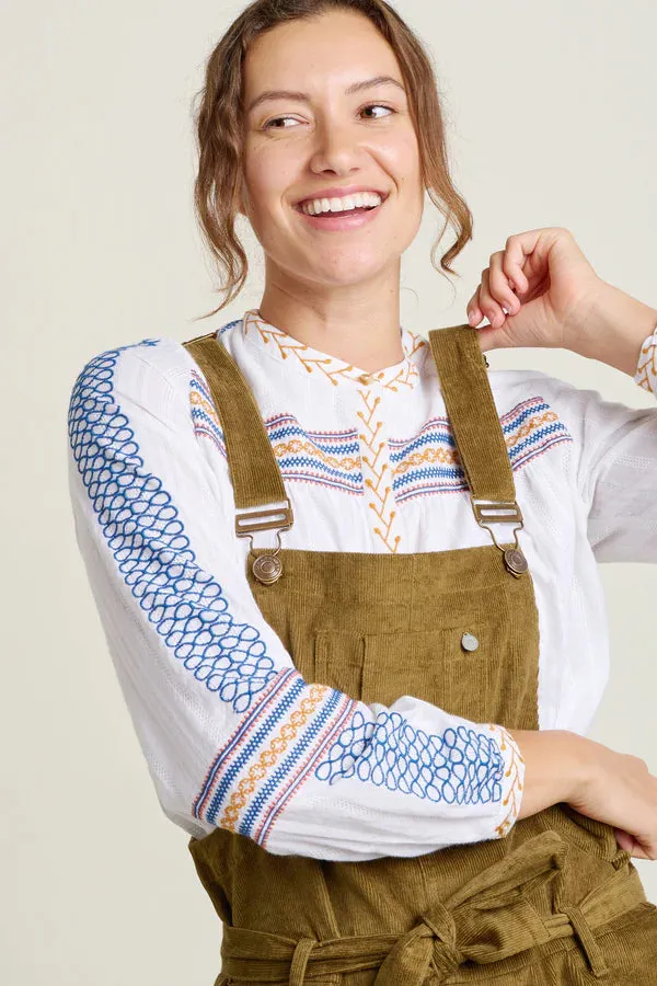 Brakeburn 12 Khaki Green Belted Cord Dungaree