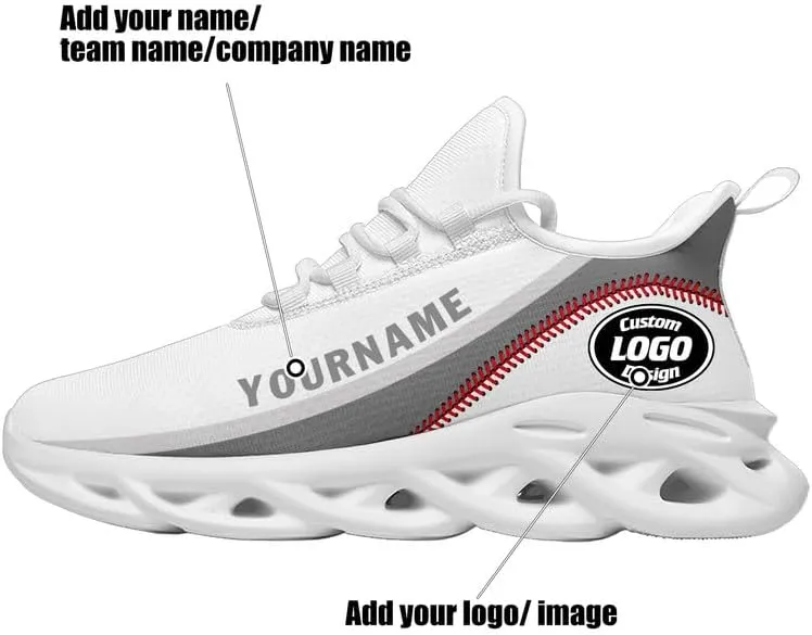 Custom Men's Sneaker Personalized Women's Running Shoes Light Weight Baseball Tennis Breathable Unisex Athletic Shoes