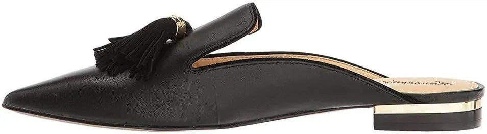 Elegant Slip On Casual Comfort Comfort Mules Slippers Pompom Mule Loafers for Women