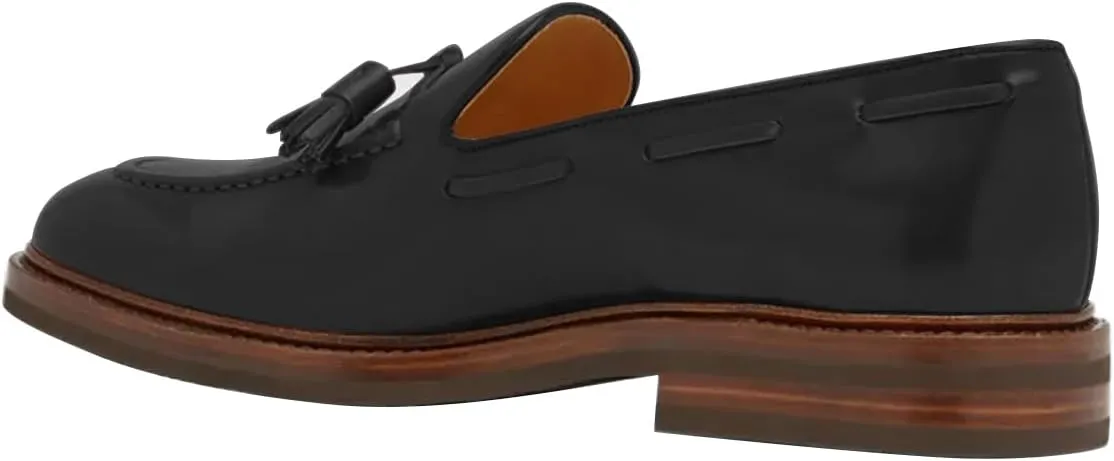 FSJ Men's Elegant Loafer with Tassel Accent Premium Leather Slip-on Comfort Cushioned Luxury Handmade Formal Casual Dress Shoes Size 4-16 US