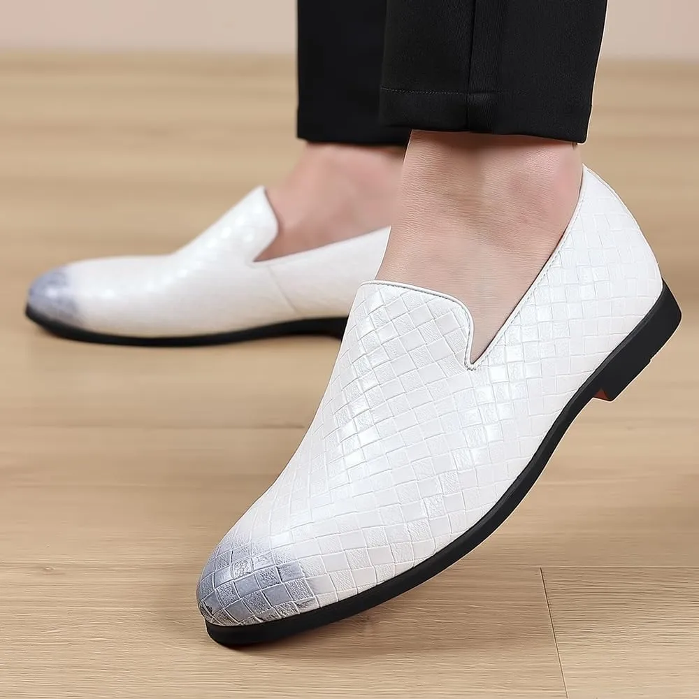 Men Elegant Loafers Luxury Oxford Shoes Business Office Loafers Leather Fashion Dress Sneakers Comfort Walking Driving Shoes
