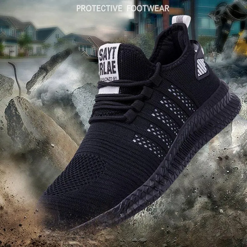 Men’s Indestructible Steel Toe Safety Sneakers – Anti-Puncture