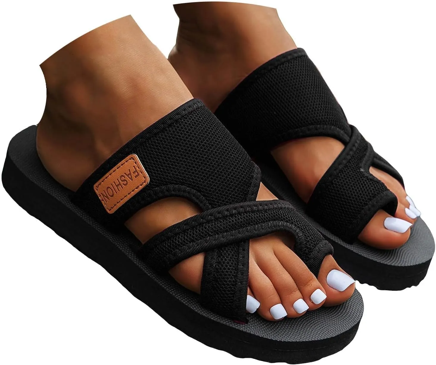 Mesh Flip Flops for Women, Women'S Comfortable Breathable Mesh Flip Flops, Orthopedic Shoes, Comfortable Beach Sandals