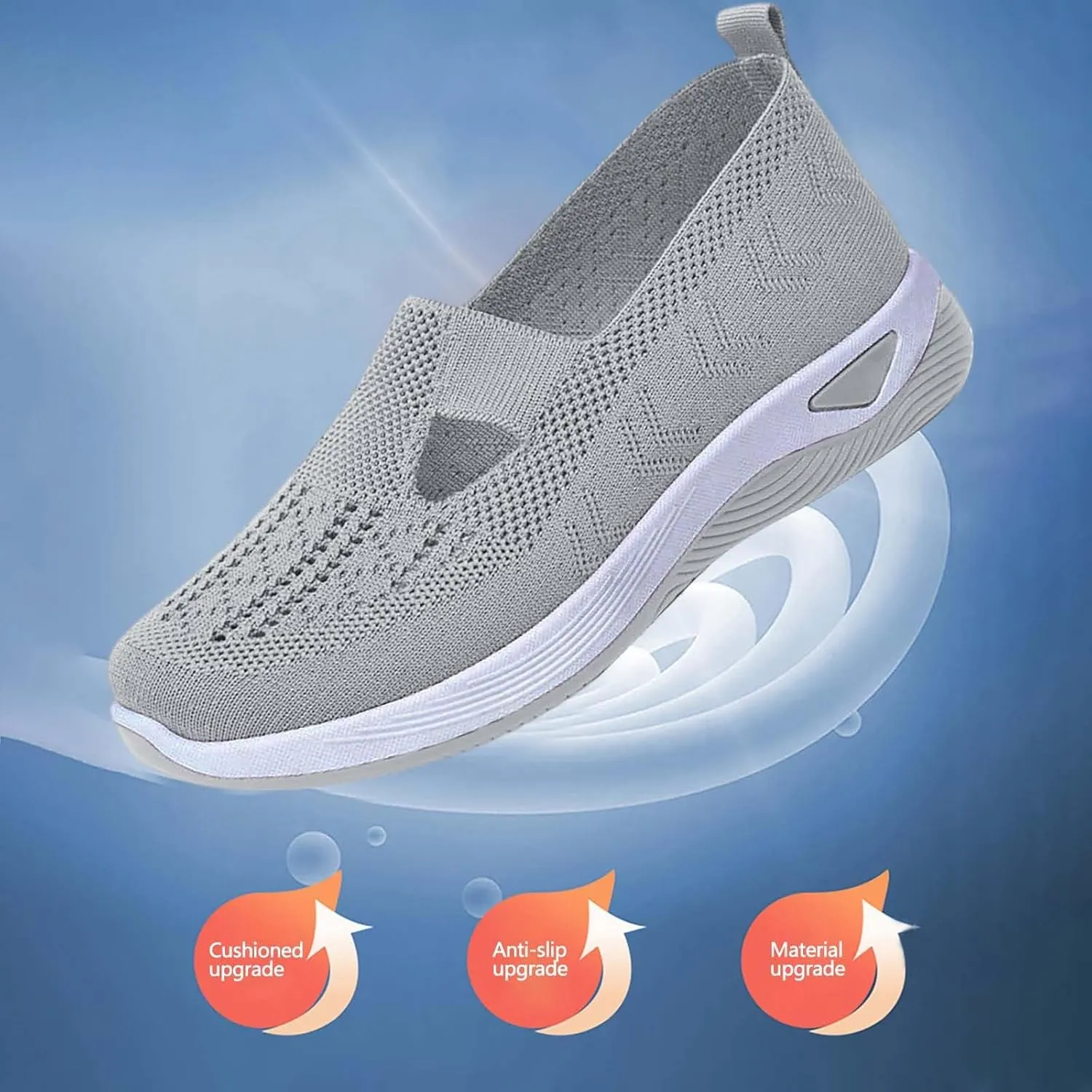 Orthopedic Shoes for Women Breathable Soft Slip On Mens Dress Shoes Casual Casual Shoes Trendy Women's Fashion Sneakers White Tennis Shoe Loafers Shoe