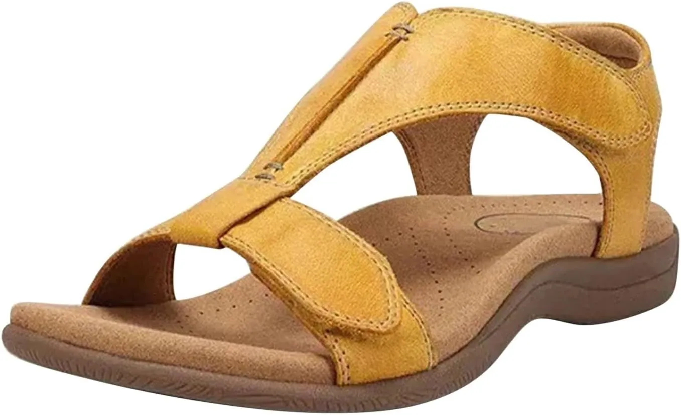 Orthowalkway Womens Sandals, Summer Sandals Women Comfortable Dressy Arch 2025 Support Walking Orthopedic Sandal