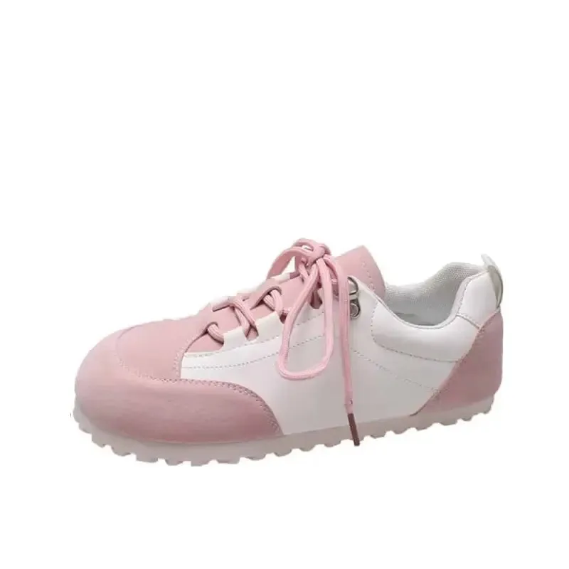 Retro Flat Golf Lace Up Sneakers