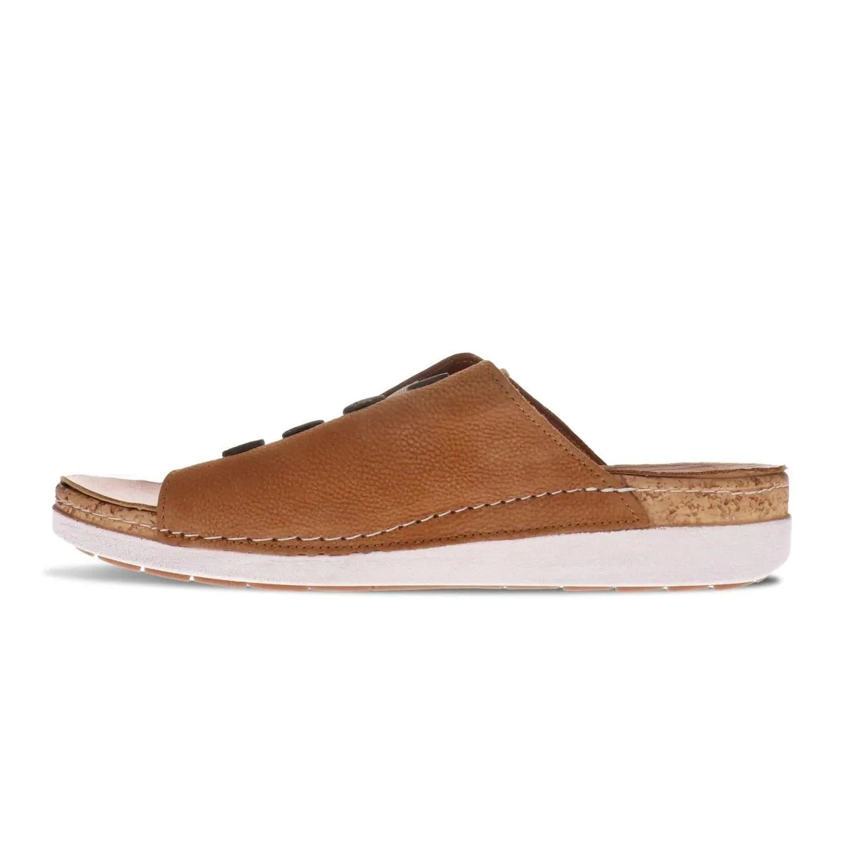 Revere Antalya Women's Slide Sandals In Caramel