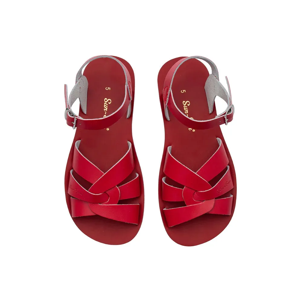 SALTWATER - ADULT SUNSAN SWIMMER SANDAL: RED