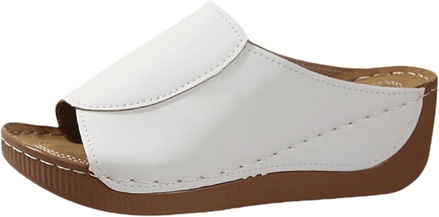 Sandals for Women 2025 Platform Wedge Summer Dressy Comfortable Walking Wide Sofft Support Comfortable Sandals