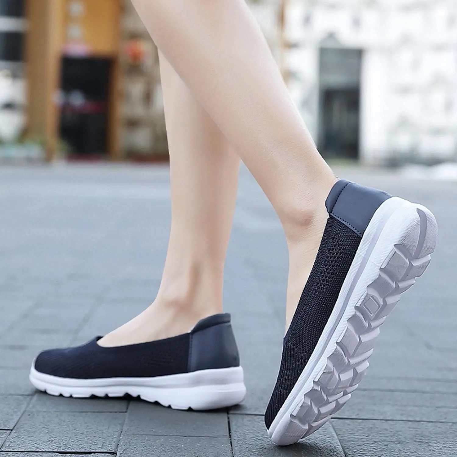 Slipper on Walking Shoes for Women Comfy Lightweight Solid Color Sneakers Workout Sports Gym Shoe Beach Summer Footwear
