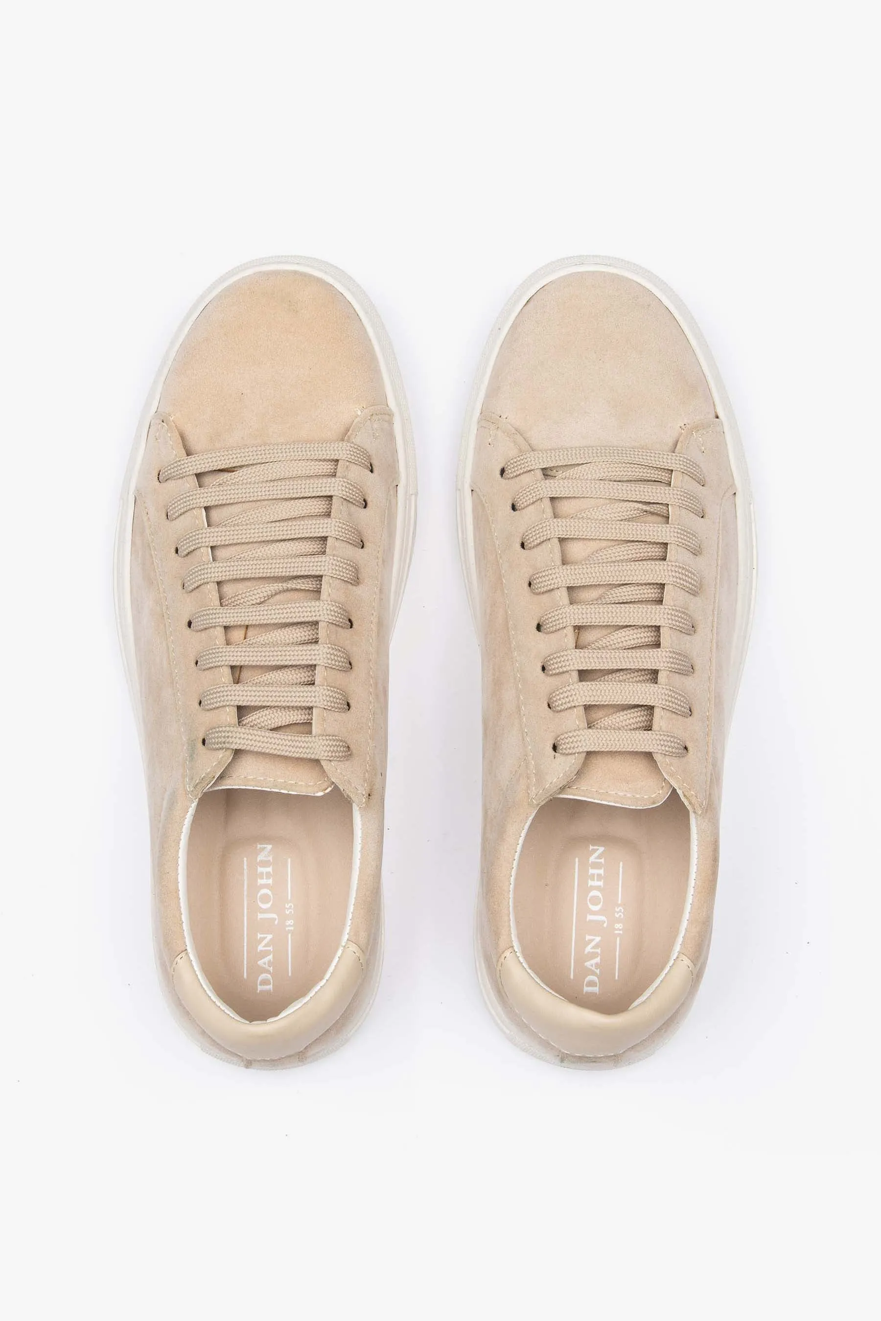 Sneakers scamosciate beige