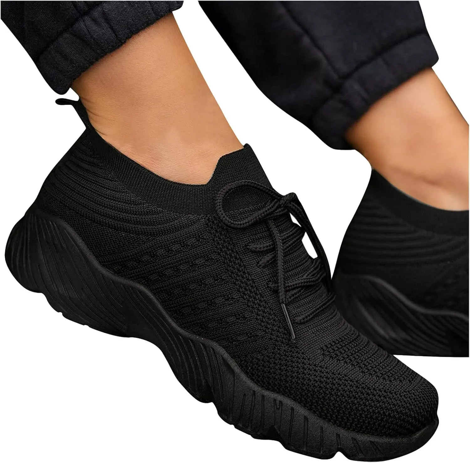 Women Walking Shoes Sock Sneakers Slip-On Breath Womens Running Shoes Casual Casual Shoes for Fall Fashion Sneakers 2025 Waterproof Tennis Shoe White Loafers