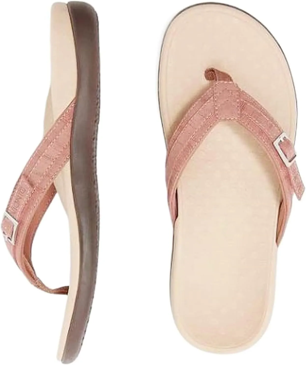 Womens Plantar Fasciitis Feet Sandal Orthopedic Arch Support Flip Flops Comfortable Walking Sandals