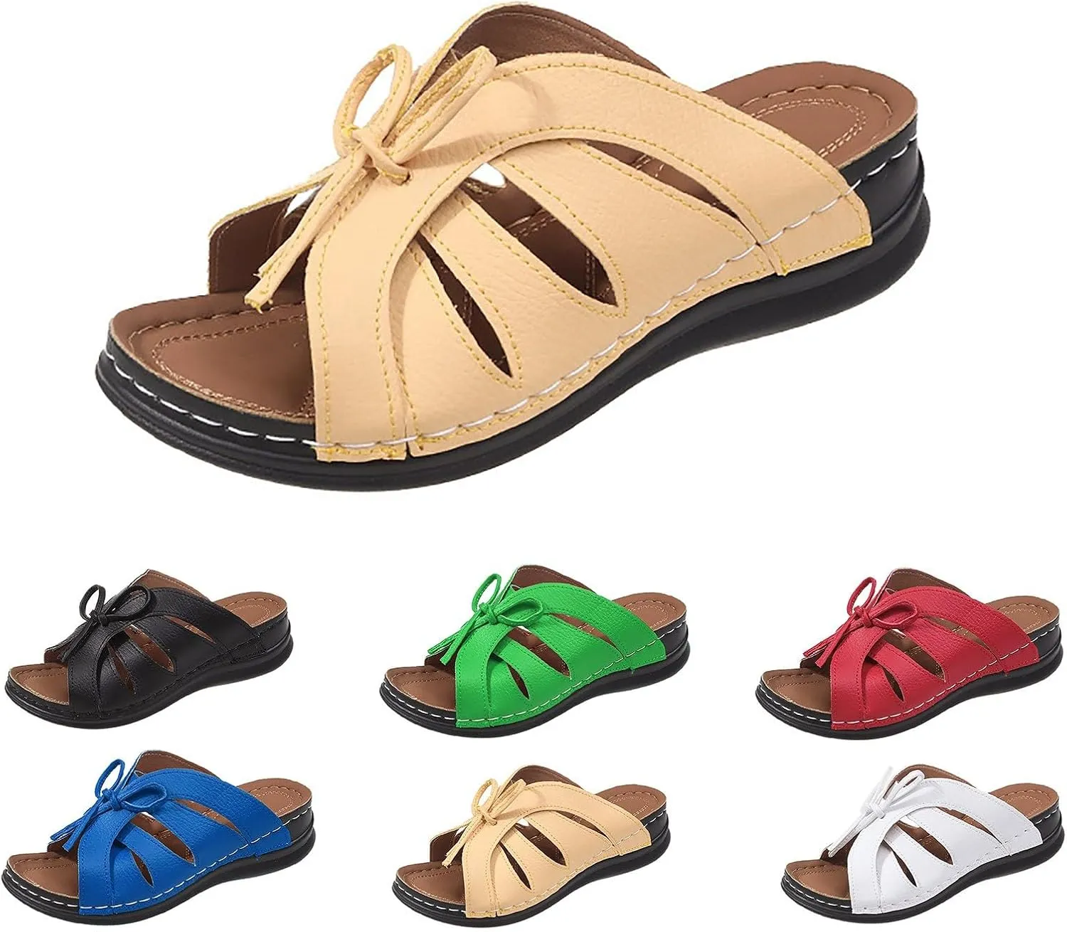 Womens sandals comfortable Orthopedic Sandals for Women Arch Support Sandals Comfortable Platform Wedge Orthotic Casual Shoes