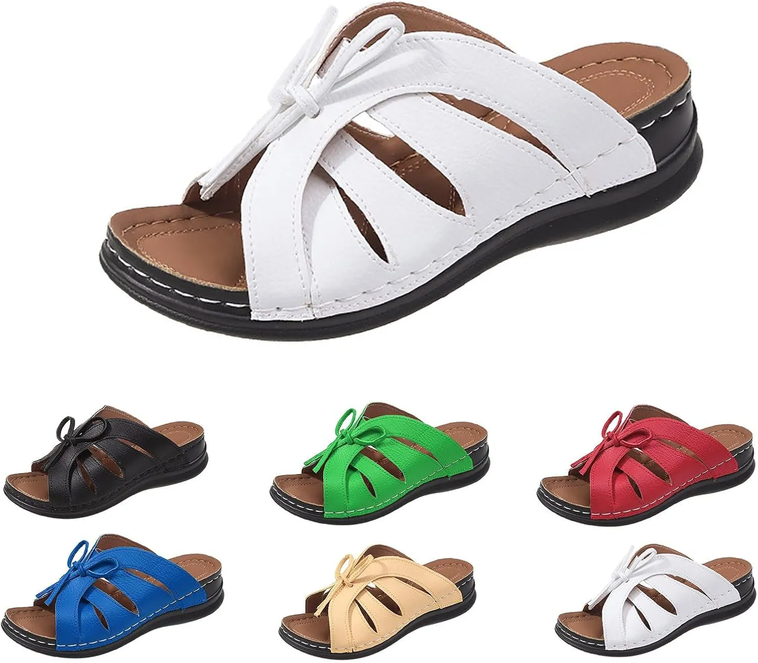 Womens sandals comfortable Orthopedic Sandals for Women Arch Support Sandals Comfortable Platform Wedge Orthotic Casual Shoes