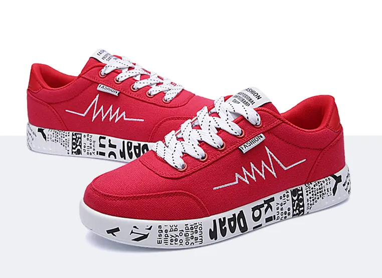 Women's Summer Casual Sneakers With Graffiti