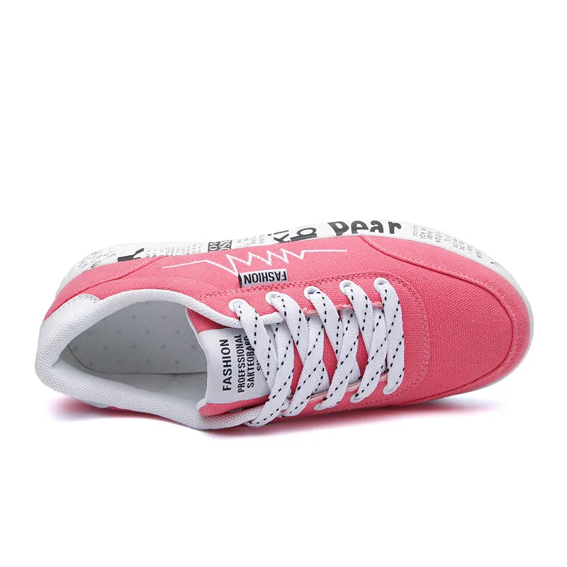 Women's Summer Casual Sneakers With Graffiti