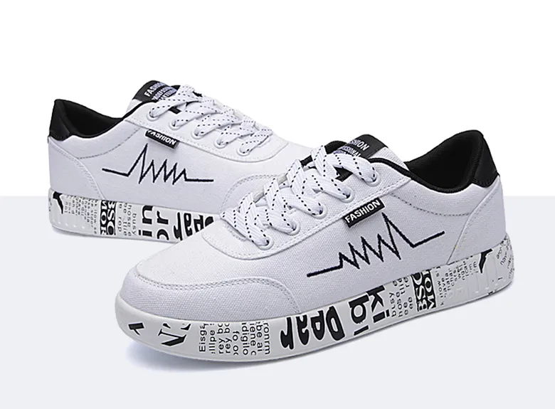 Women's Summer Casual Sneakers With Graffiti